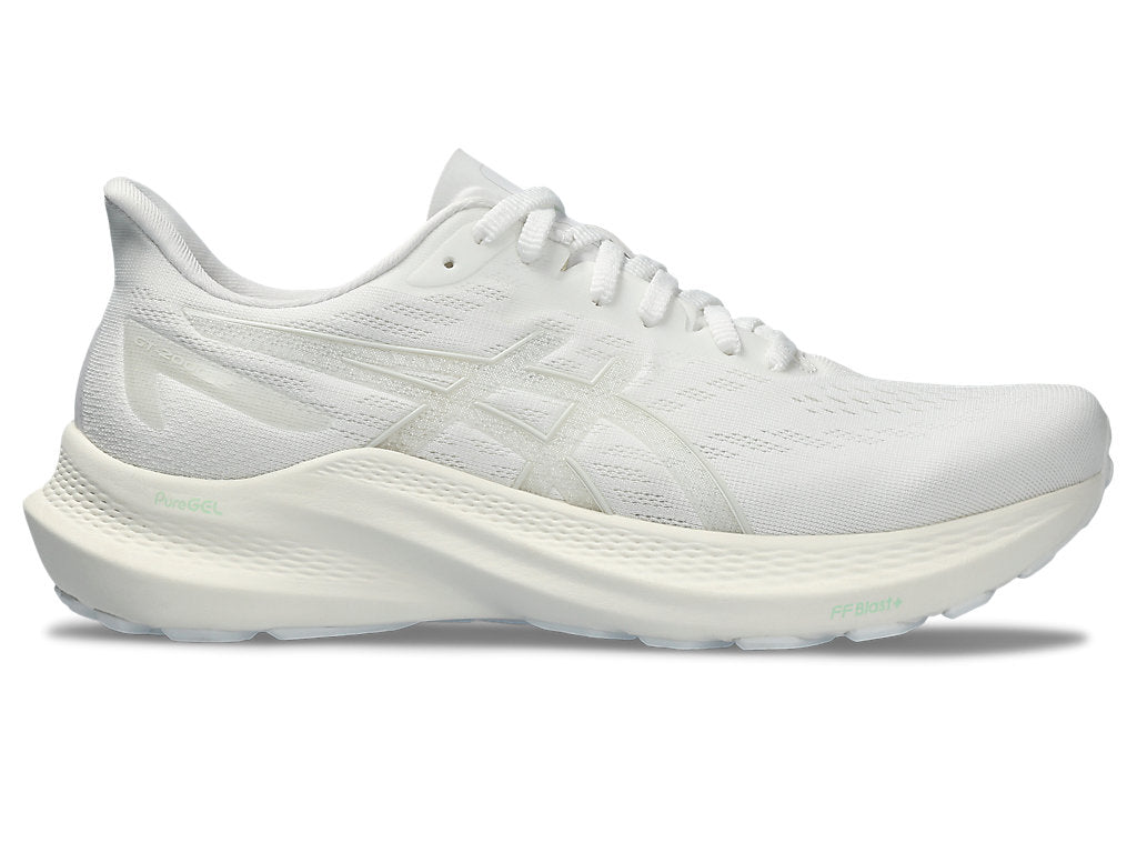 Women's Asics GT-2000 12, White/White, 8.5 B Medium