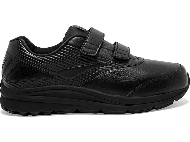 Men's Brooks Addiction Walker V-Strap 2, Black/Black, 11.5 2E Wide