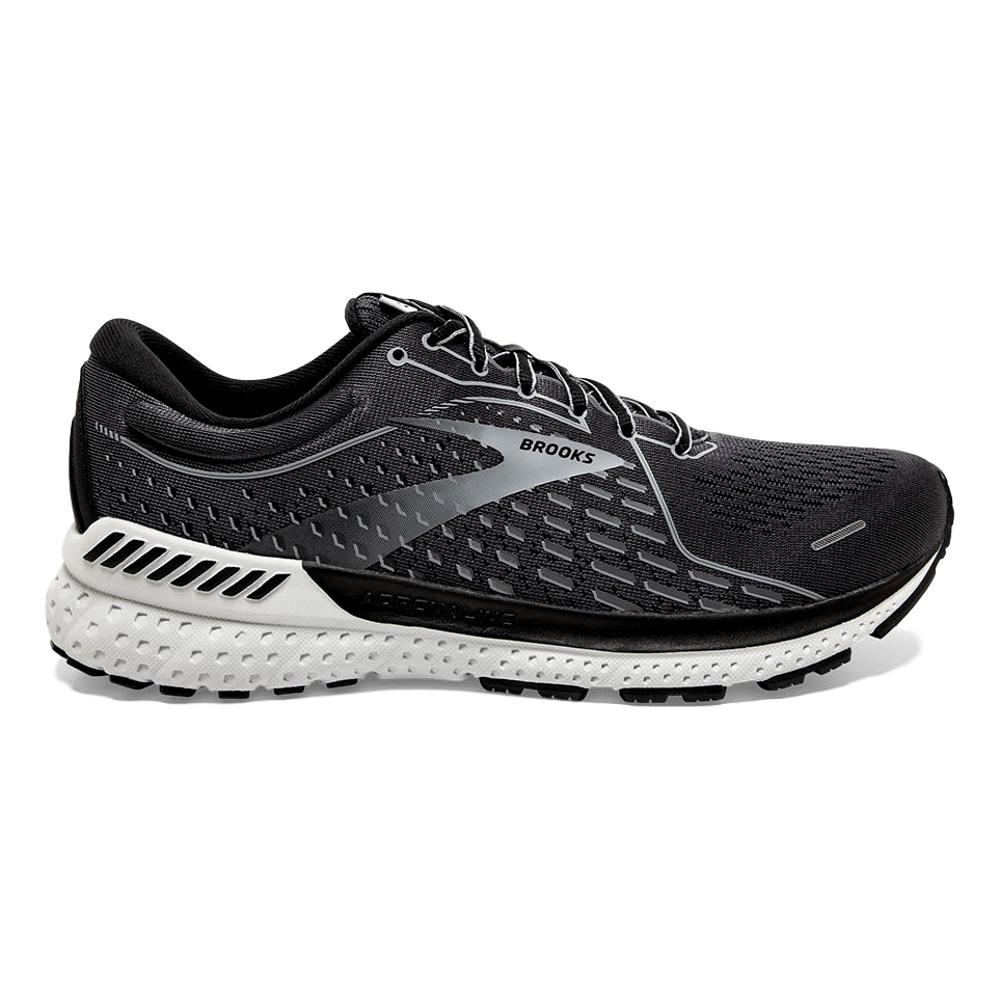 Men's Brooks Adrenaline GTS 21, Blackened Pearl/Black/Grey, 13 D Medium