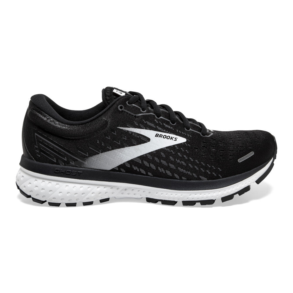 Women's Brooks Ghost 13, Black/Blackened Pearl/White, 10.5 D Wide