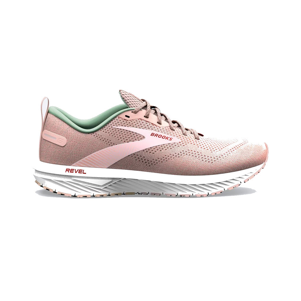 Women's Brooks Revel 6, Peach Whip/Pink, 10 B Medium