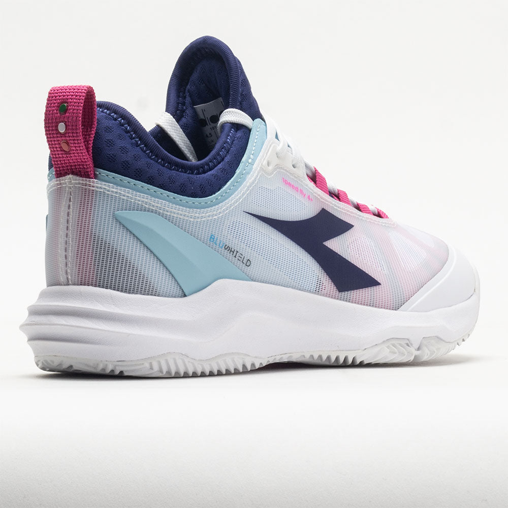 Diadora Speed Blushield Fly 4+ Clay Women's White/Blueprint/Pink