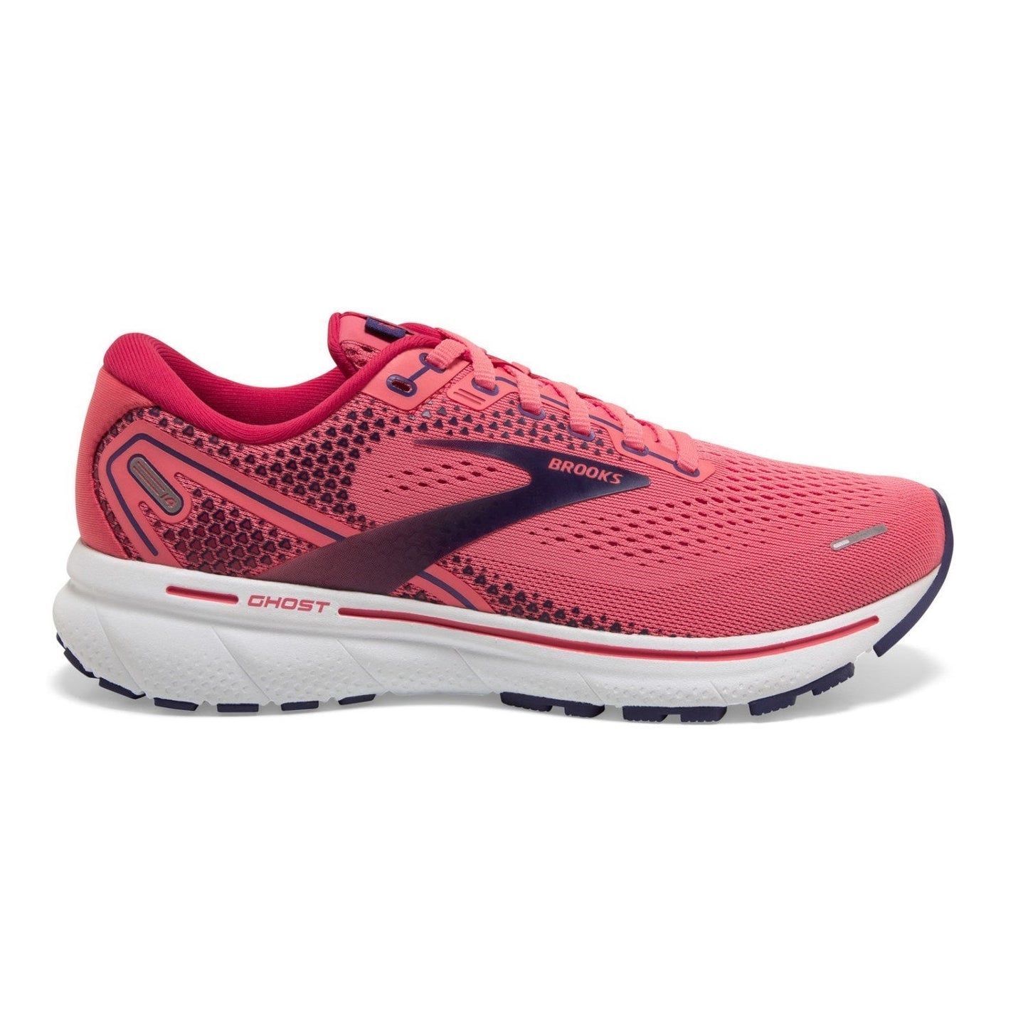 Women's Brooks Ghost 14, Calypso Coral/Barberry/Astra Laura, 10 B Medium