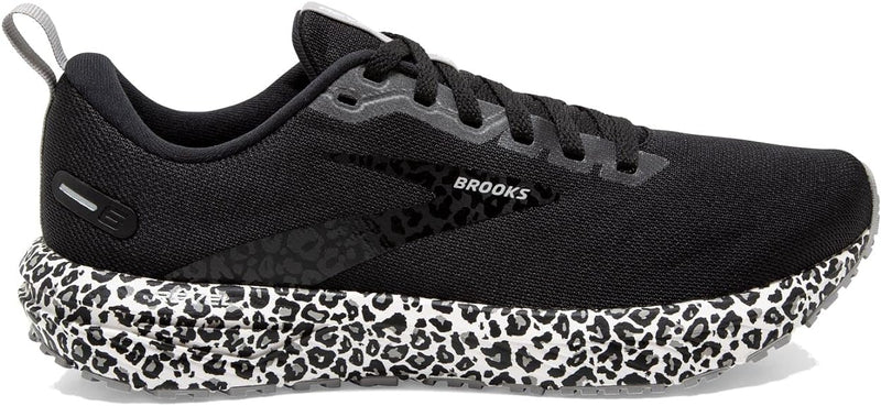 Women's Brooks Revel 6, White/Black/Alloy, 9.5 B Medium