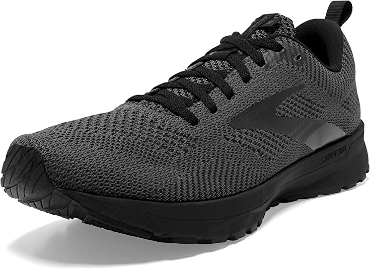 Men's Brooks Revel 5, Black/Ebony/Black, 9.5 D Medium