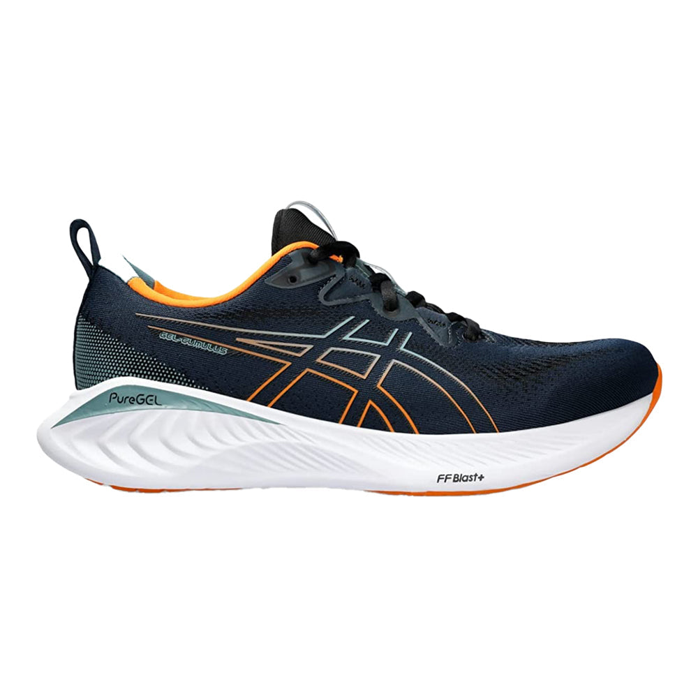 Men's Asics Gel-Cumulus 25, French Blue/Bright Orange, 8.5 D Medium