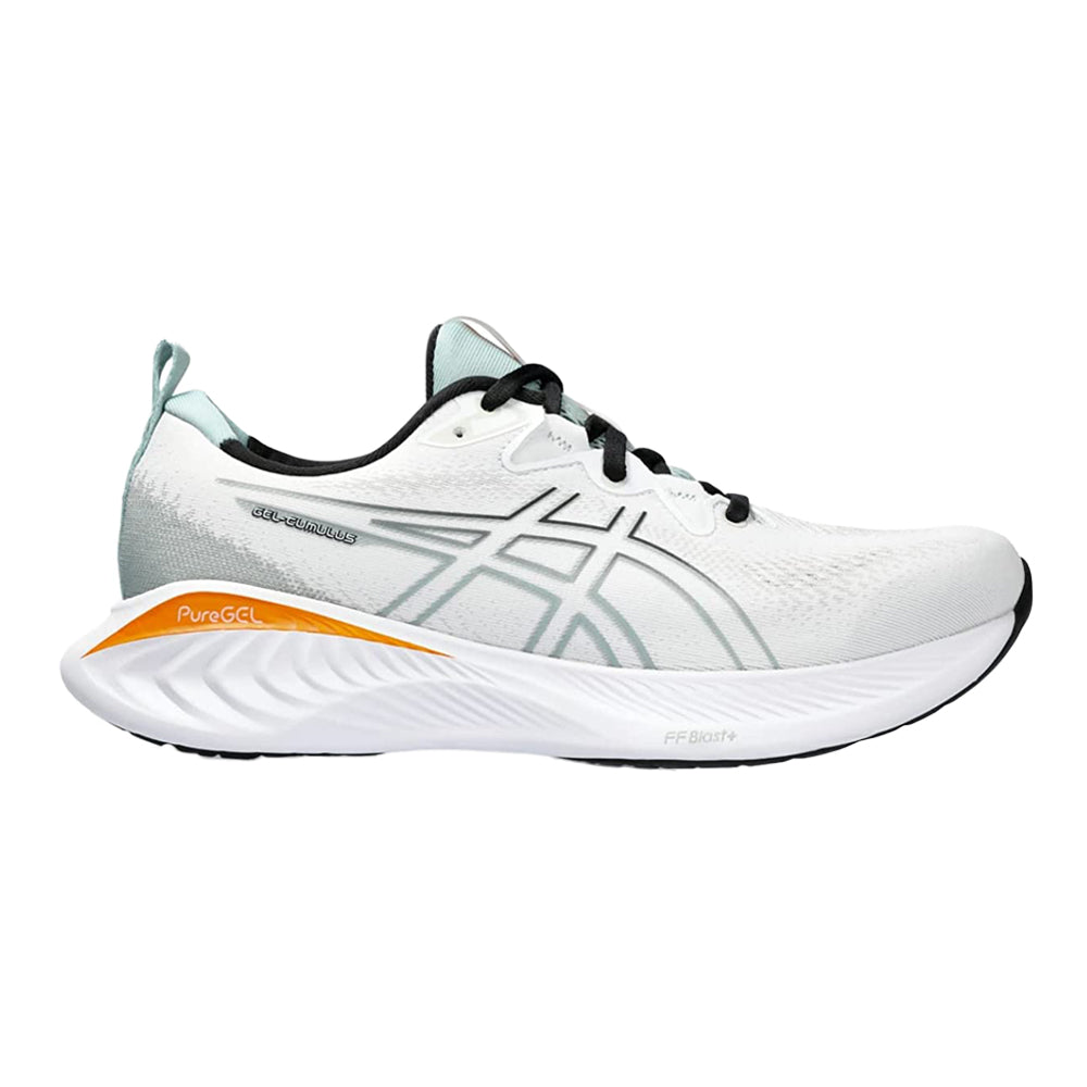Men's Asics Gel-Cumulus 25, White/Black, 9.5 D Medium