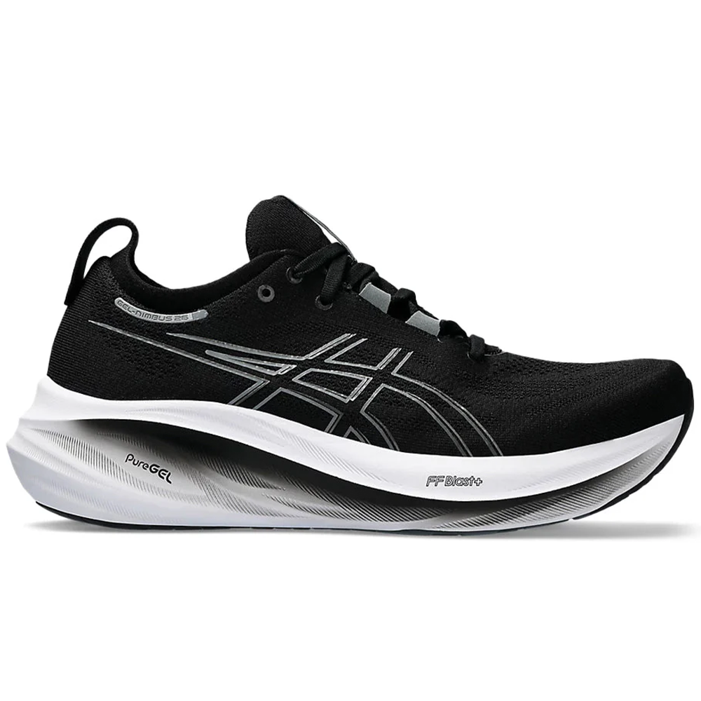 Men's Asics Gel-Nimbus 26, Black/Graphite Grey, 15 4E Extra Wide