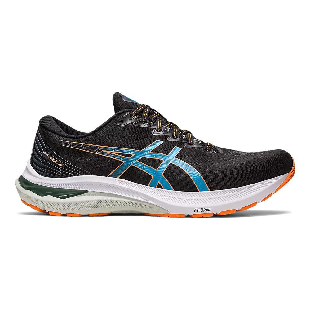 Men's Asics GT-2000 11, Black/Sun Peach, 11.5 D Medium