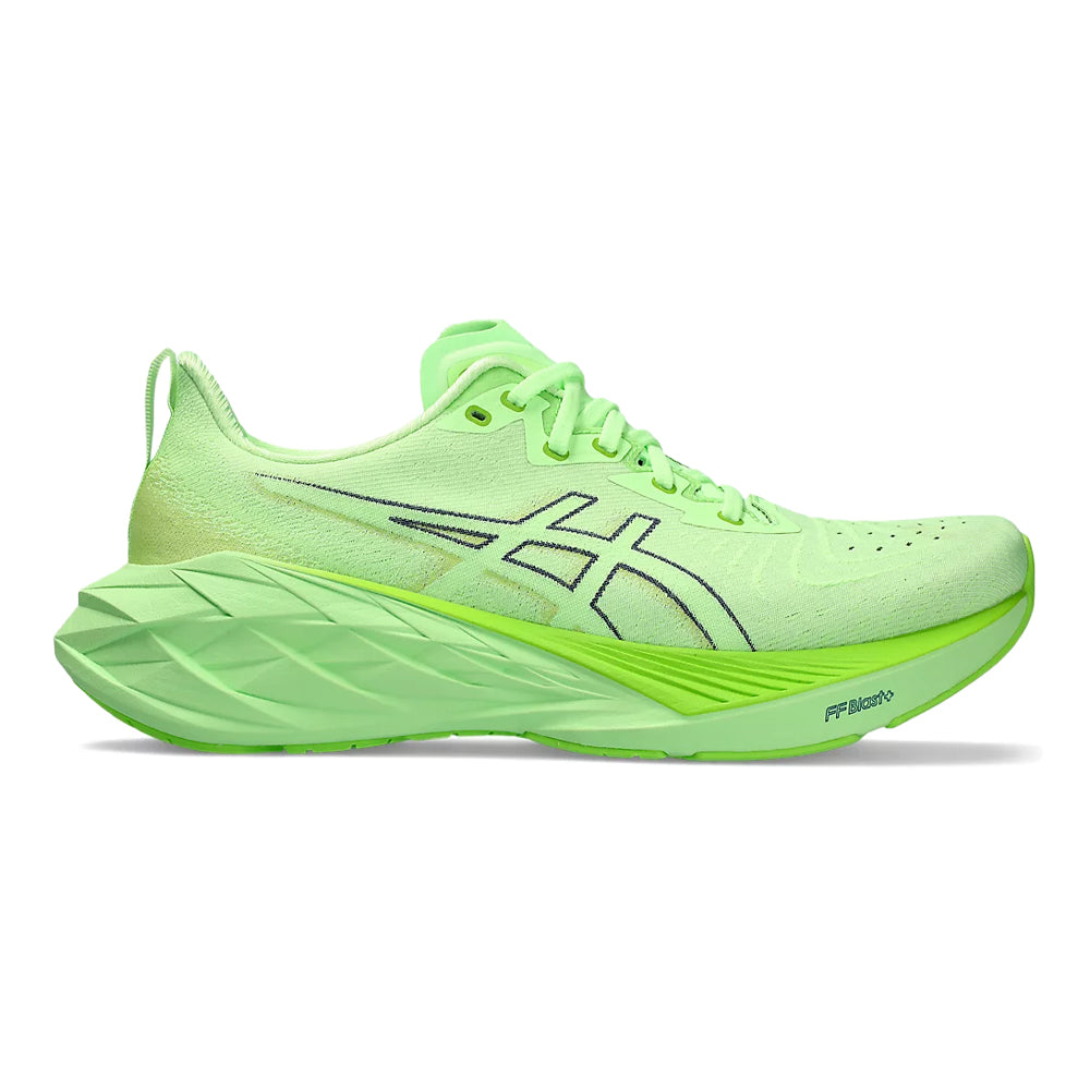 Men's Asics Novablast 4, Illuminate Green/Lime Burst, 12 D Medium