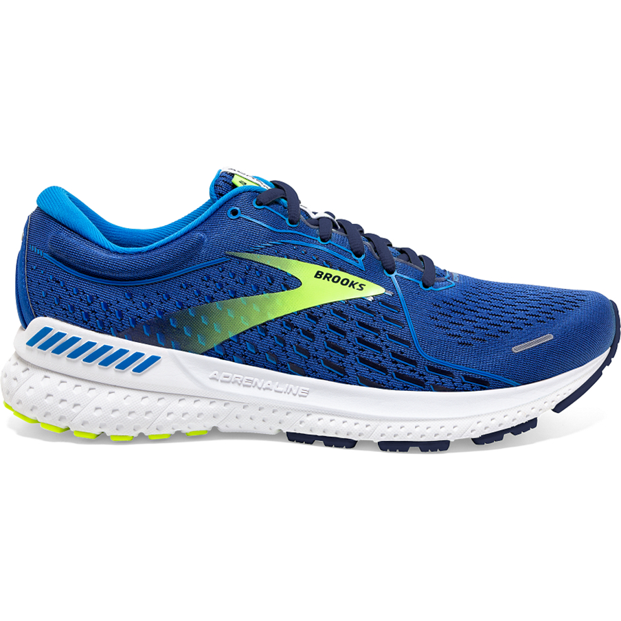 Men's Brooks Adrenaline GTS 21, Navy/Stellar/White, 12.5 D Medium