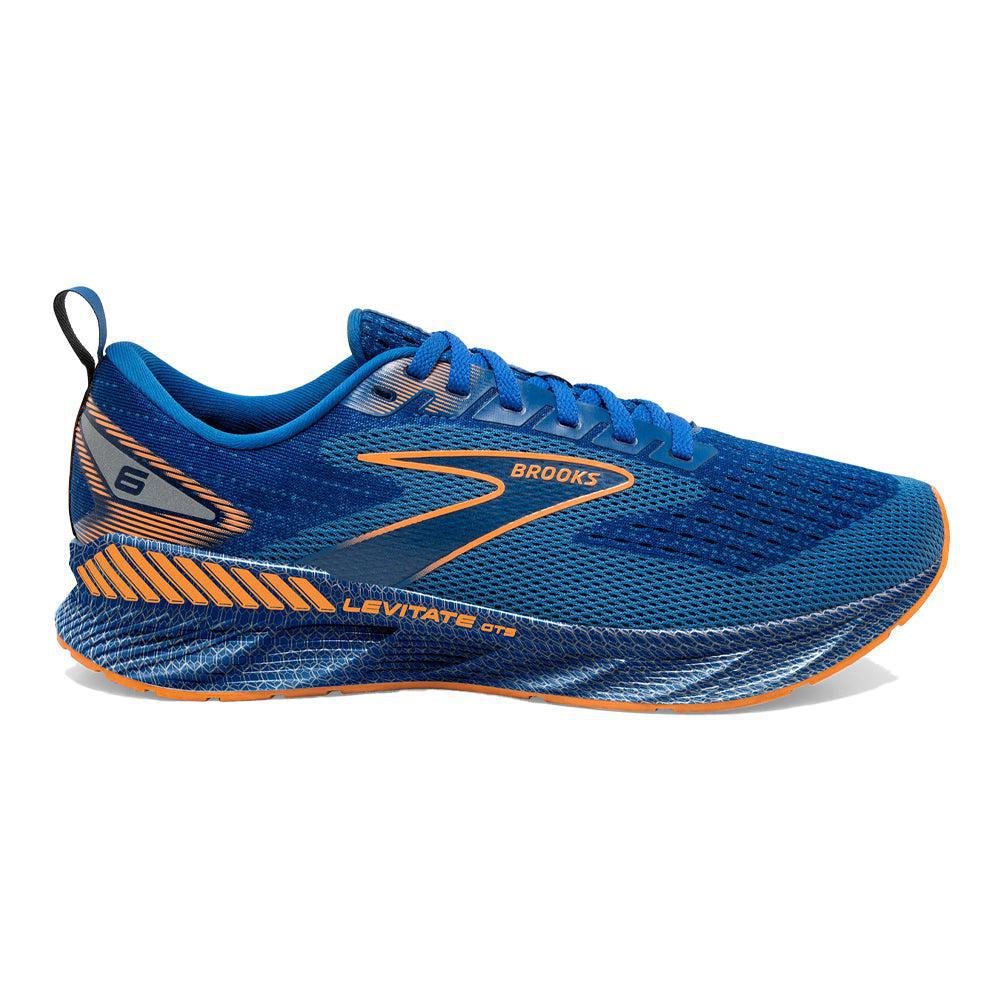 Men's Brooks Levitate GTS 6, Classic Blue/Orange, 11 D Medium