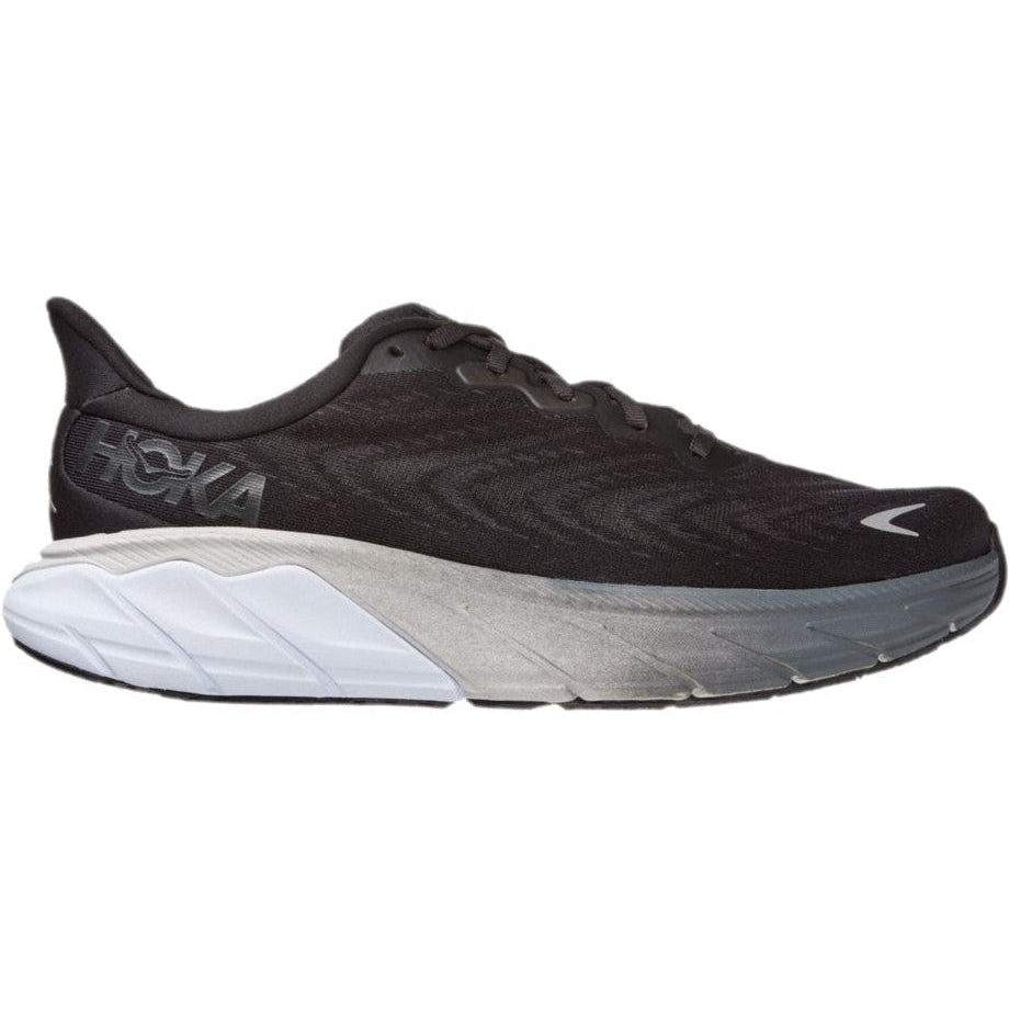 Men's Hoka One One Arahi 6, Black/White, 7 D Medium
