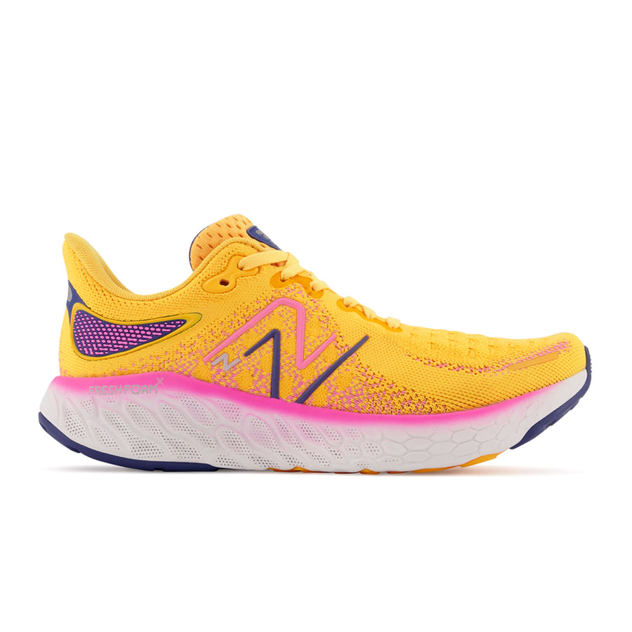 Women's New Balance Fresh Foam X 1080v12, Vibrant Apricot/Vibrant Pink/Night Sky, 10 B Medium