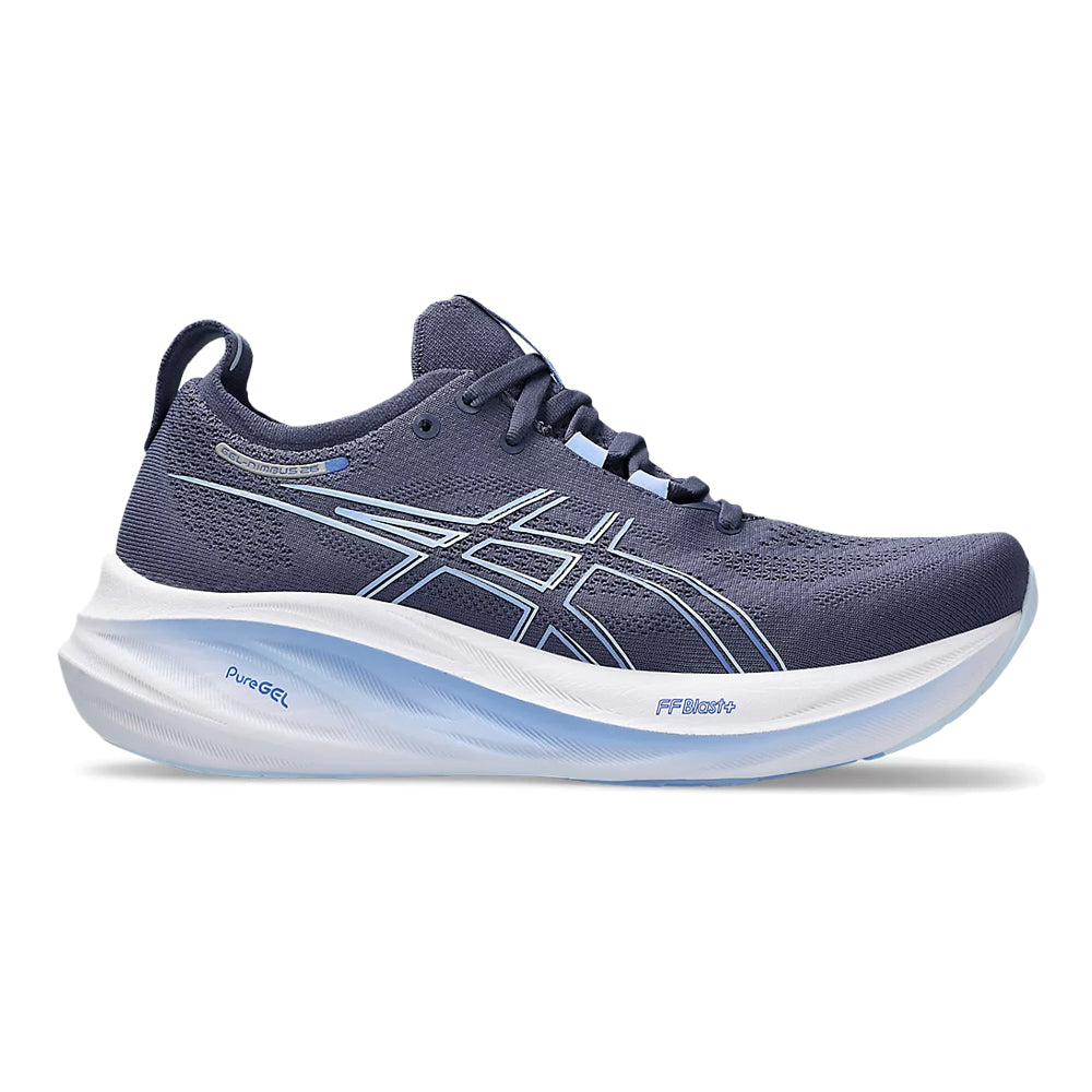 Women's Asics GEL-Nimbus 26, Thunder Blue/Sapphire, 7.5 B Medium