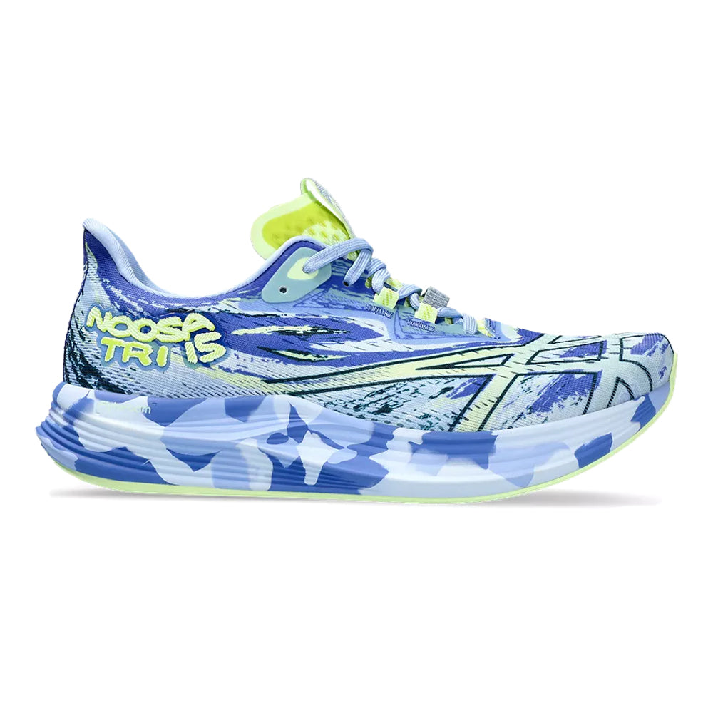 Women's Asics Noosa Tri 15, Sapphire/Illuminate Yellow, 10.5 B Medium