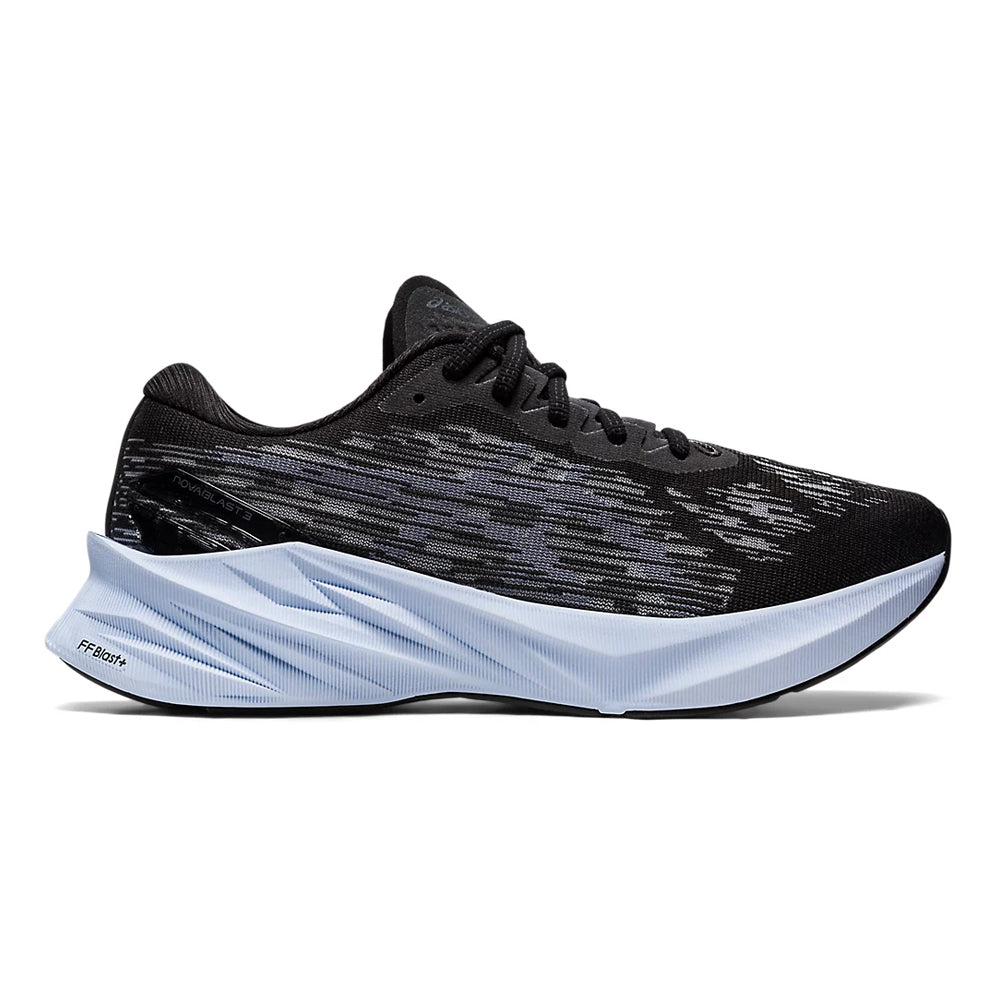 Women's Asics Novablast 3, Black/Sheet Rock, 6 B Medium