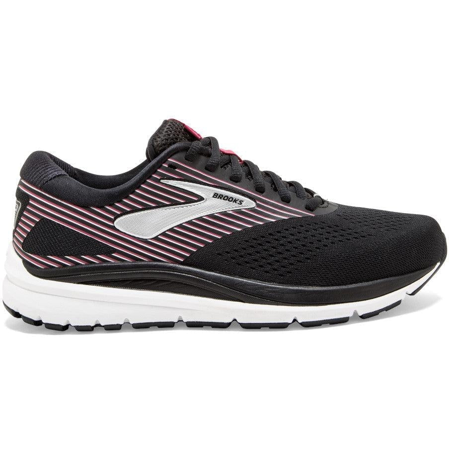 Women's Brooks Addiction 14, Black/Hot Pink/Silver, 11 2E Wide