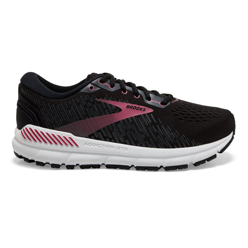 Women's Brooks Addiction GTS 15, Black/Ebony/Mauvewood, 7 B Medium