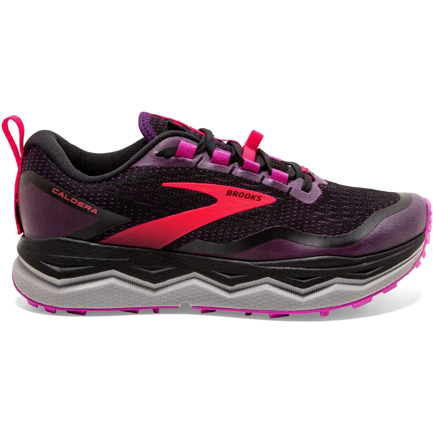 Women's Brooks Caldera 5, Black/Fuchsia/Purple, 7.5 B Medium