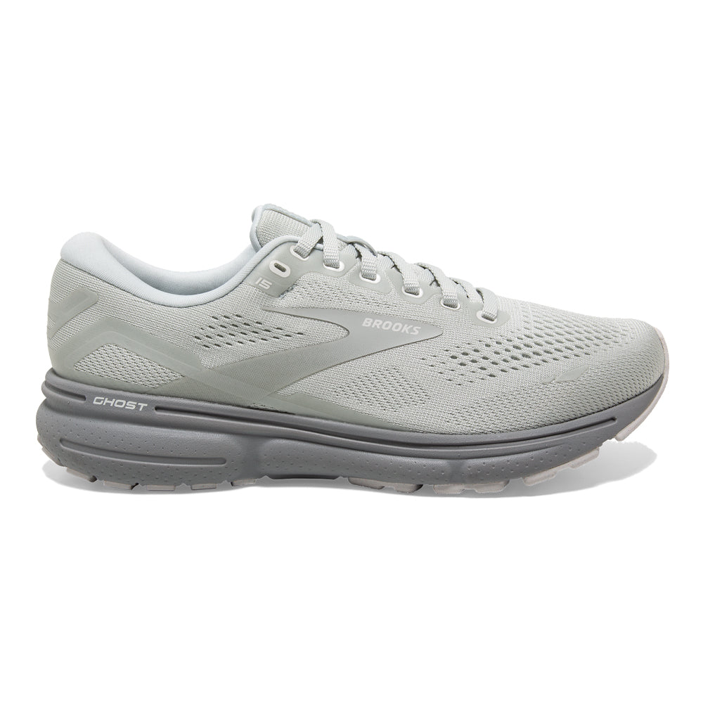 Women's Brooks Ghost 15, Illusion/White, 9 B Medium