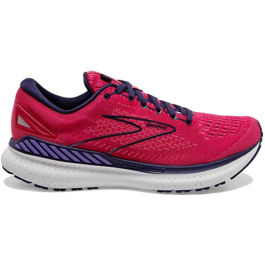 Women's Brooks Glycerin GTS 19, Barberry/Purple/Calypso, 7.5 B Medium