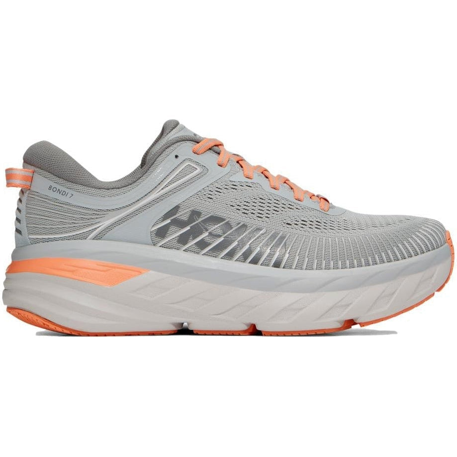 Women's Hoka One One Bondi 7, Harbor Mist/Sharkskin, 6 B Medium