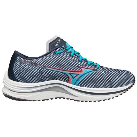 Women's Mizuno Wave Rebellion, India Ink/Scuba Blue, 8.5 B Medium