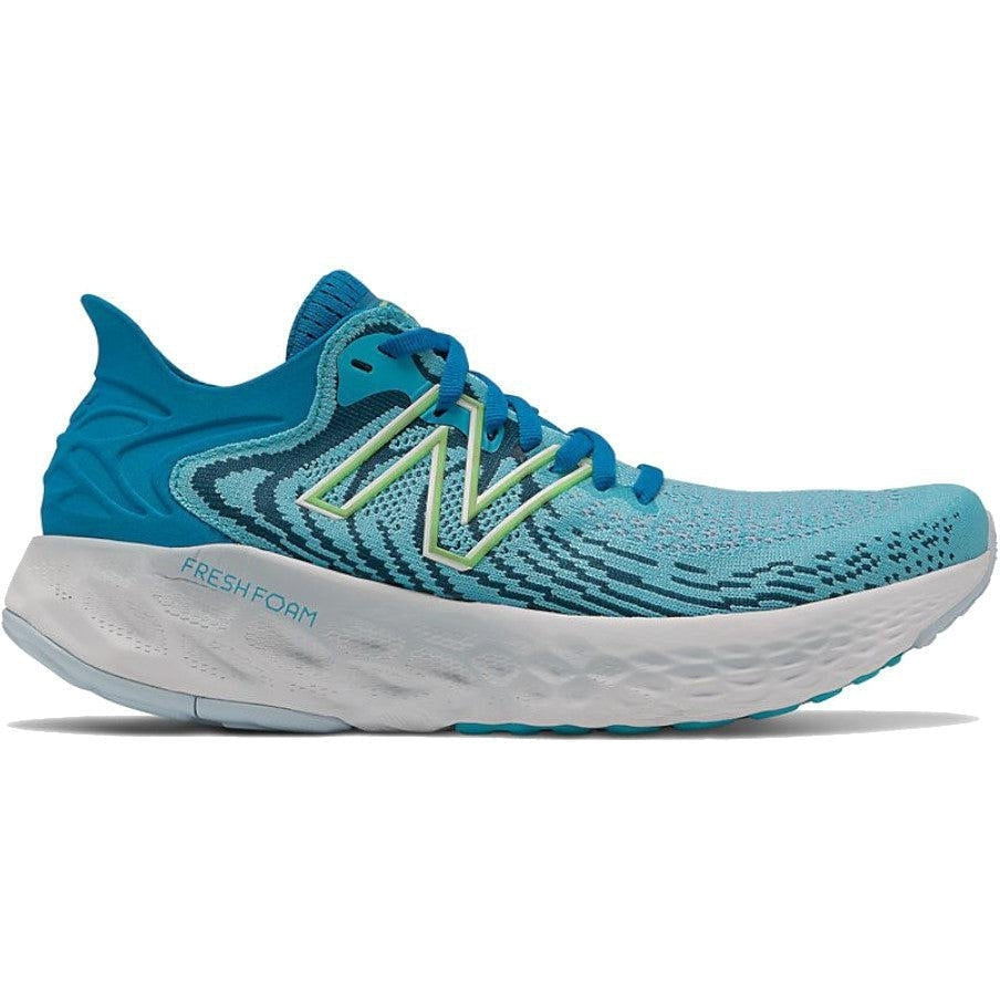 Women's New Balance Fresh Foam 1080 v11, Virtual Sky/Bleached Lime Glo, 10.5 B Medium
