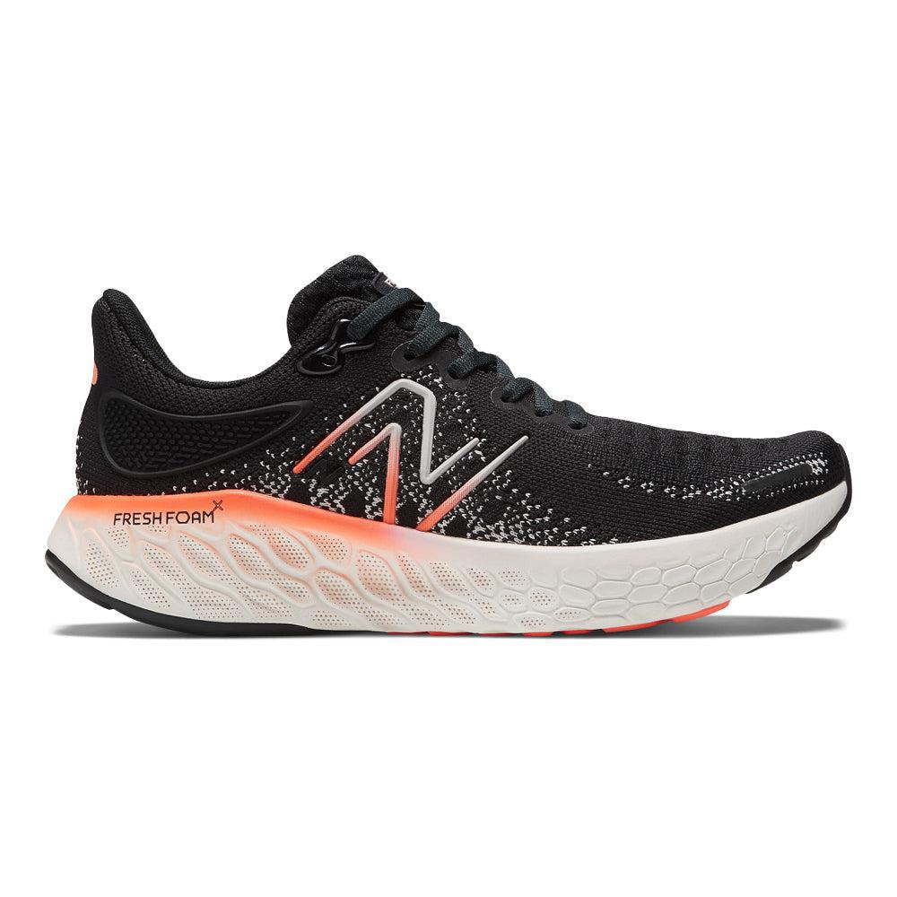 Women's New Balance Fresh Foam X 1080v12, Black/Neon Dragonfly/Washed Pink, 9.5 B Medium