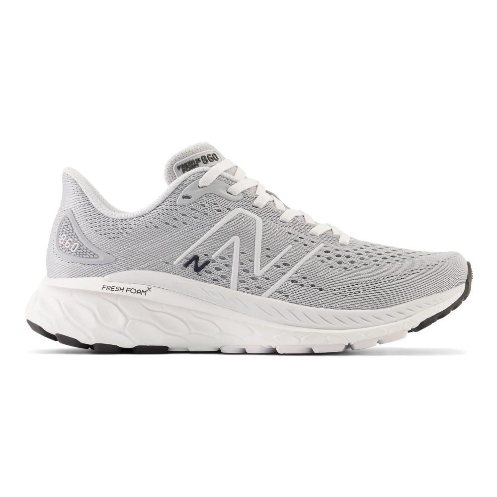 Women's New Balance Fresh Foam X 860v13, Aluminum Grey/Quartz Grey, 9 B Medium