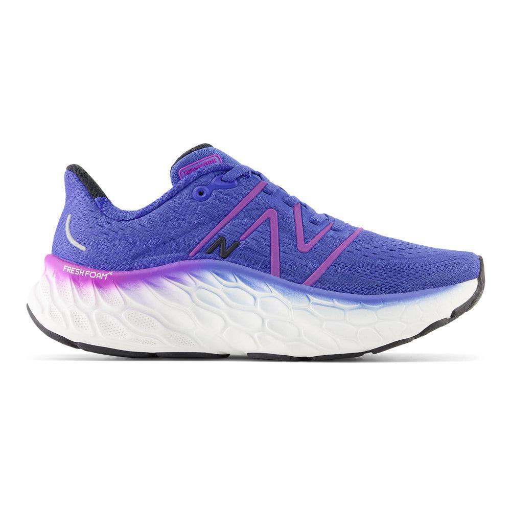 Women's New Balance Fresh Foam X More v4, Marine Blue/Cosmic Rose, 11 B Medium