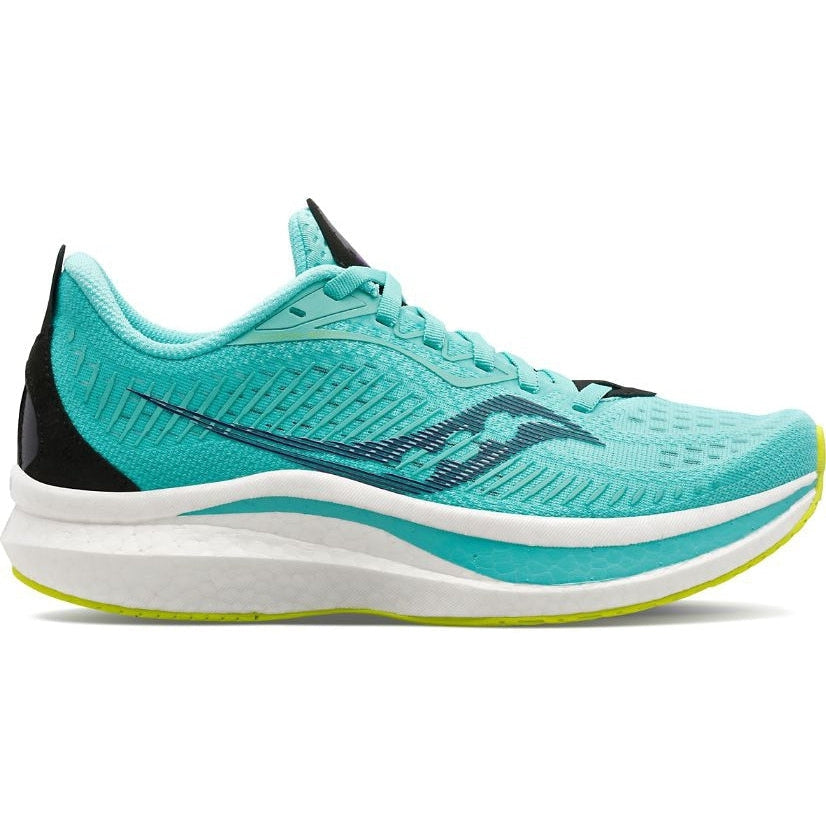 Women's Saucony Endorphin Speed 2, COOL MINT/ACID, 9 B Medium