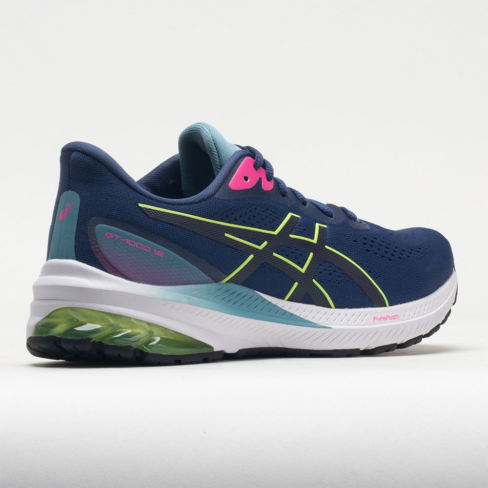 ASICS GT-1000 12 Women's Deep Ocean/Lime Green