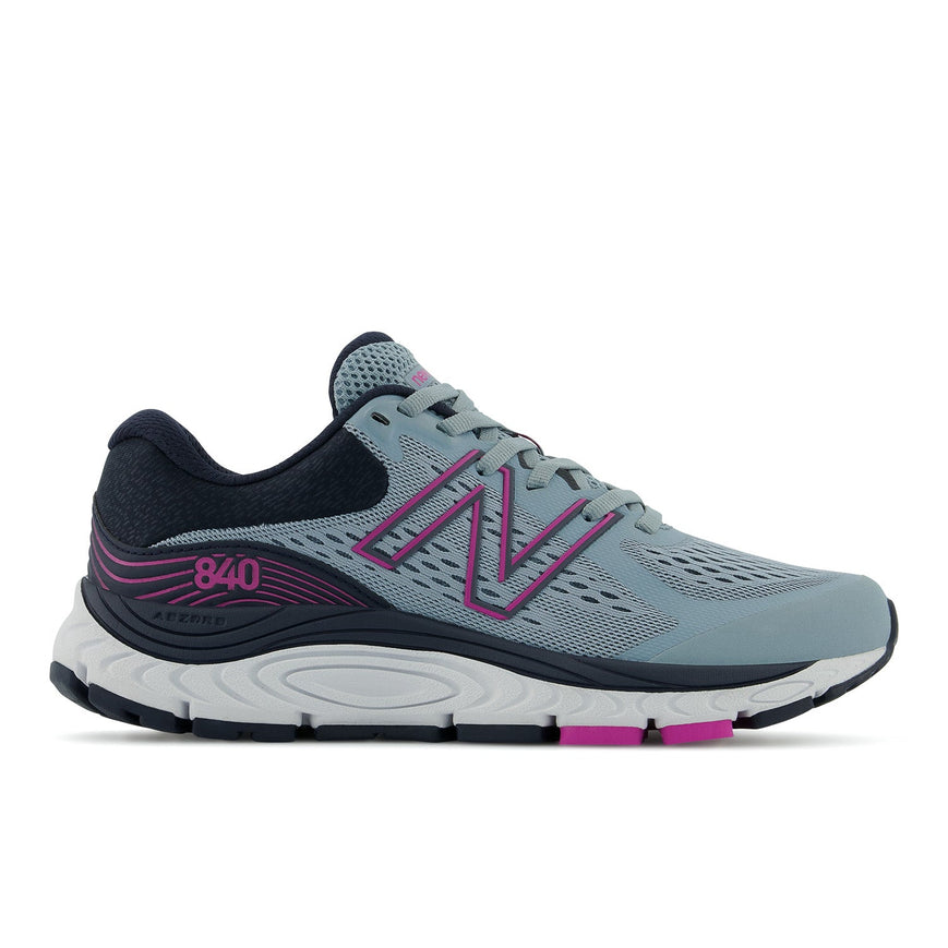 Women's New Balance Fresh Foam 840v5, Cyclone/Eclipse/Magenta Pop, 6.5 D Wide