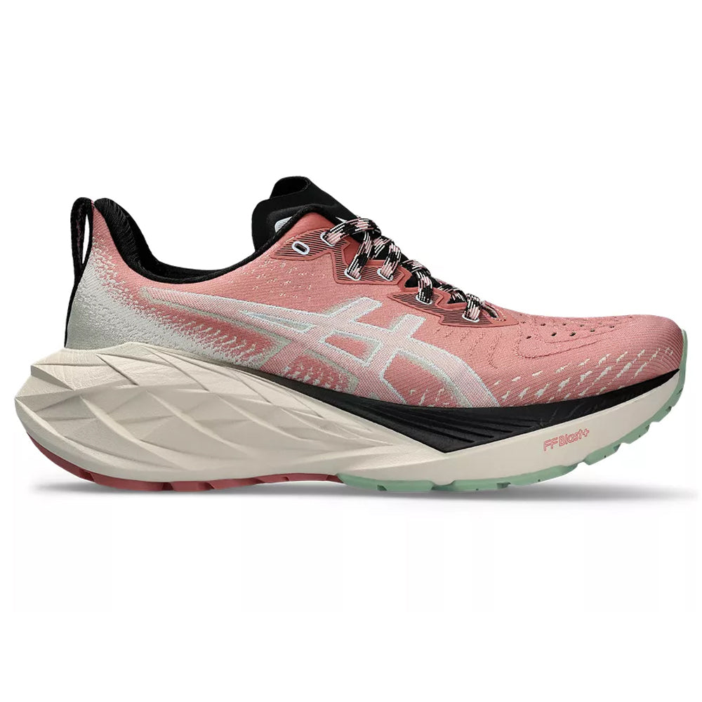 Women's Asics Novablast 4 TR, Nature Bathing/Rose Rouge, 8.5 B Medium
