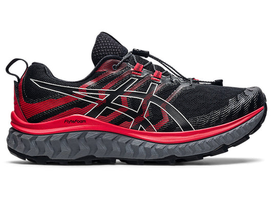 Men's Asics Trabuco Max, Black/Electric RED, 12.5 D Medium