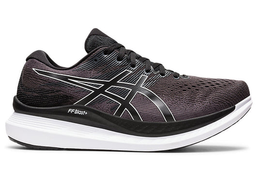 Men's Asics GlideRide 3, Black/White, 12 D Medium