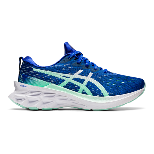 Women's Asics Novablast 2, Lapis Lazuli Blue/White, 6 B Medium