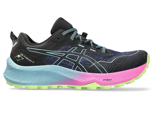 Women's Asics Gel-Trabuco 11, Black/Gris Blue, 9.5 B Medium