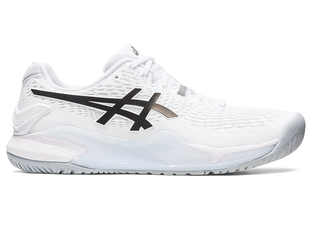 Men's Asics Gel-Resolution 9, White/Black, 11.5 D Medium