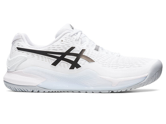 Men's Asics Gel-Resolution 9, White/Black, 7.5 D Medium