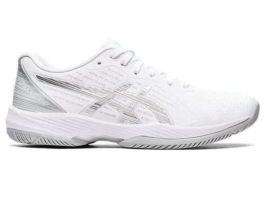 Women's Asics Solution Swift FlyteFoam, White/Pure Silver, 7 B Medium