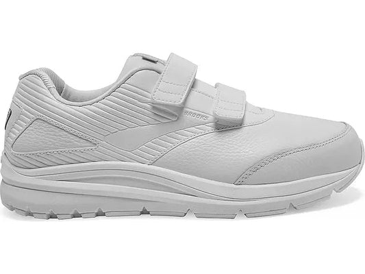 Men's Brooks Addiction Walker V-Strap 2, White/White, 11 2E Wide