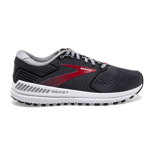 Men's Brooks Beast '20, Blackened Pearl/Black/Red, 11.5 D Medium
