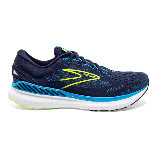 Men's Brooks Glycerin GTS 19, Navy/Blue/Nightlife, 11 D Medium