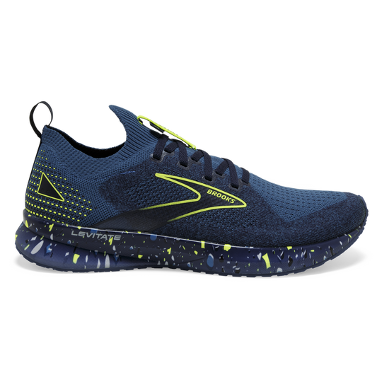 Men's Brooks Levitate Stealthfit 5, Dark Blue/Navy/Nightlife, 10.5 D Medium