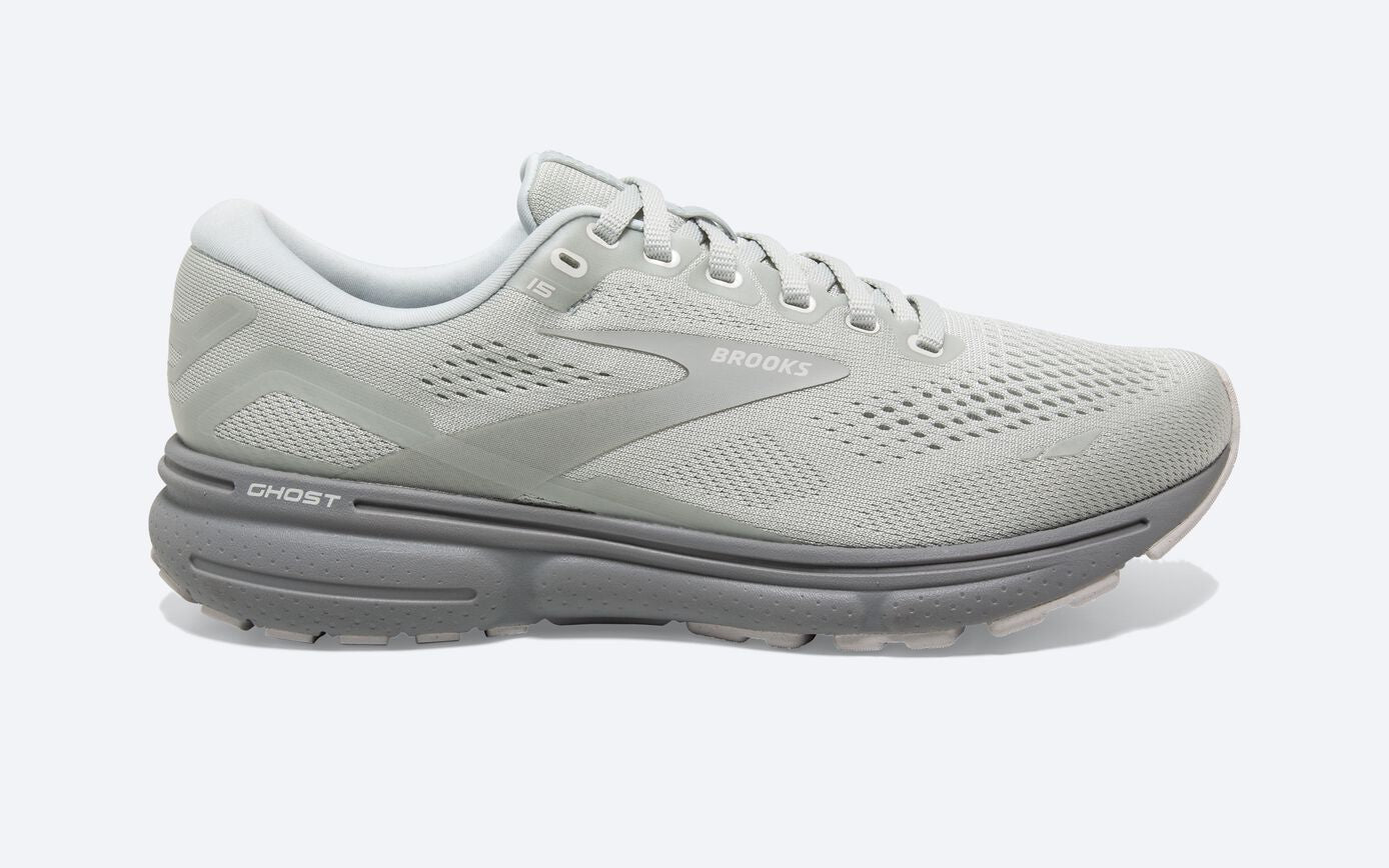 Men's Brooks Ghost 15, Illusion/White, 12 D Medium