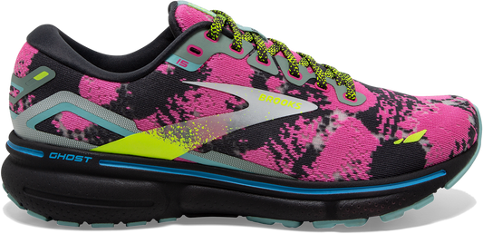 Women's Brooks Ghost 15, Blue/Ebony/Nightlife, 11 B Medium