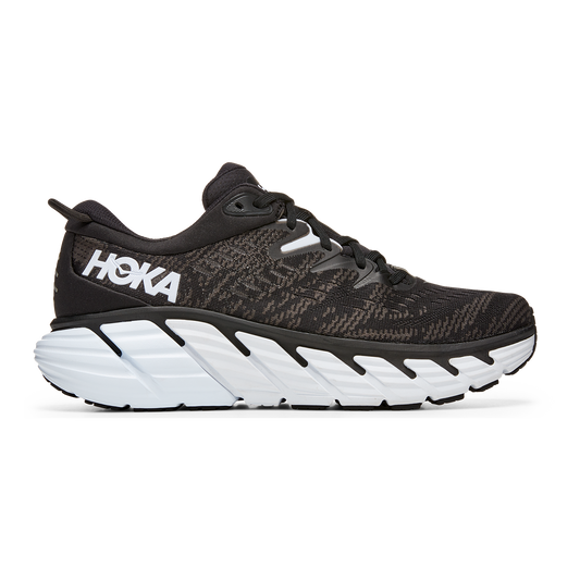 Men's Hoka One One Gaviota 4, Black/White, 11 D Medium